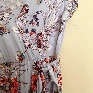 Wrap-around midi dress